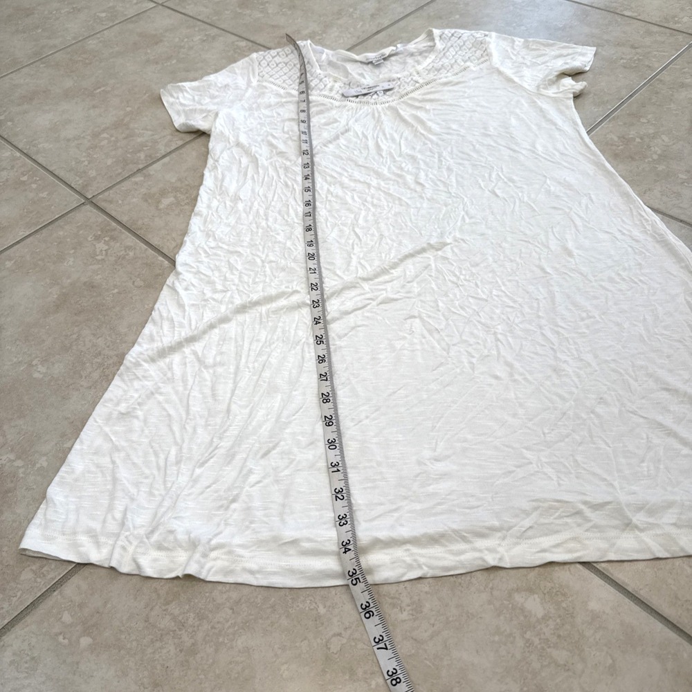 NEW Charming Charlie White Dress Night Dress Size XL Semi Sheer Comfort NWT - Picture 4 of 8